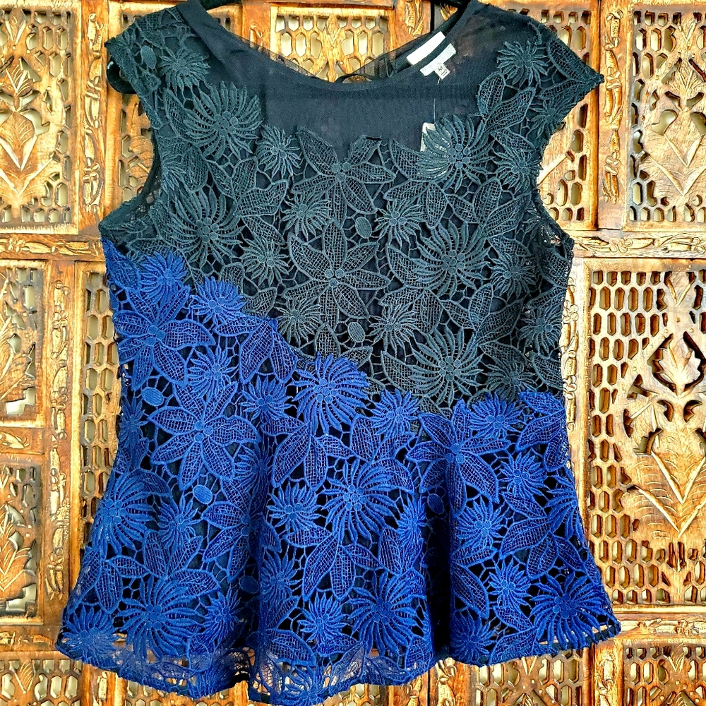 NWT Anthropologie Holiday Lace Top